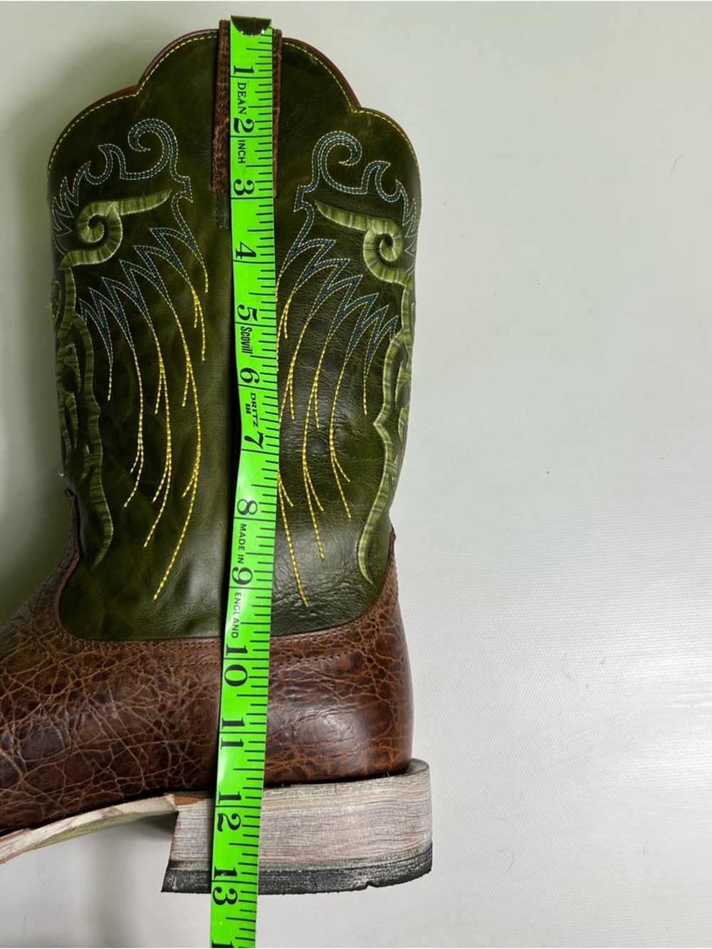 ARIAT MEN'S MESTENO WESTERN BOOTS - SQUARE TOE size 9 - Picture 12 of 12